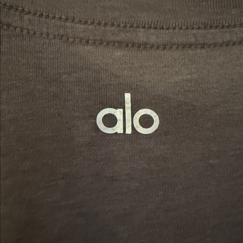 ALO Triumph V-Neck Raglan T-Shirt Gray XXL Unisex - Picture 4 of 6